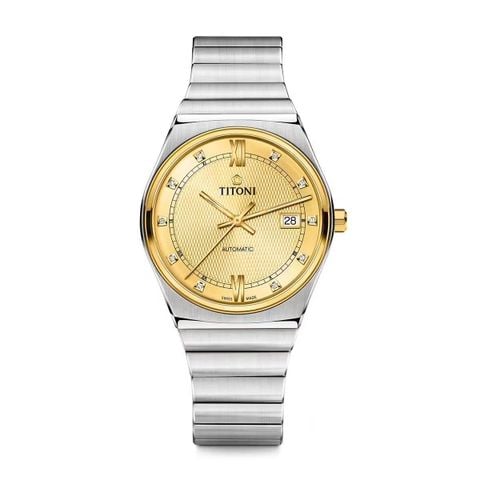 Titoni Impetus Classic 83751 SY-631 – Nam – Automatic ETA – Mặt số 39,5mm – Kính Sapphire – Họa tiết Guilloche Clous de Paris – Chống Nước 5 ATM – Tiêu Chuẩn Swiss Made Vnlux