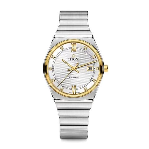 Titoni Impetus Classic 83751 SY-629 – Nam – Automatic ETA – Mặt số 39,5mm – Kính Sapphire – Họa tiết Guilloche Clous de Paris – Chống Nước 5 ATM – Tiêu Chuẩn Swiss Made Vnlux