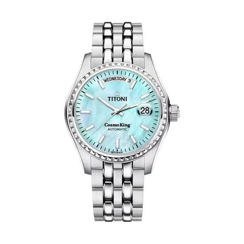Titoni Cosmo King 797 S-719 – Nam – Kính Sapphire – Automatic – Mặt Số 40mm, Chống Nước 10ATM Vnlux