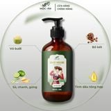  [CB01] Combo Dầu Gội Phủ Bạc Thảo Dược Bồ Kết 500ml & Dầu Xả Bưởi Dừa Non 300ml Mộc Ân Haircare 