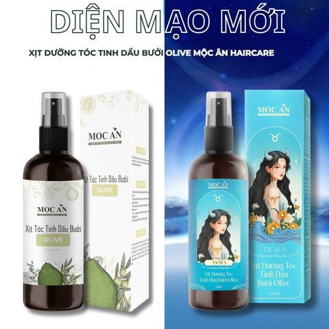 Xịt Dưỡng Tóc Tinh Dầu Bưởi Ôliu (Olive) 120ml Mộc Ân Haircare