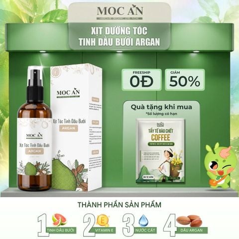 Xịt Dưỡng Tóc Tinh Dầu Bưởi Argan Mộc Ân Haircare 120ml