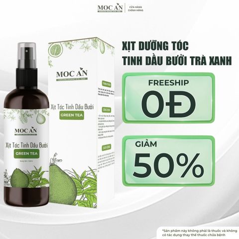 Xịt Dưỡng Tóc Tinh Dầu Bưởi Trà Xanh (Green Tea) Mộc Ân Haircare 120ml