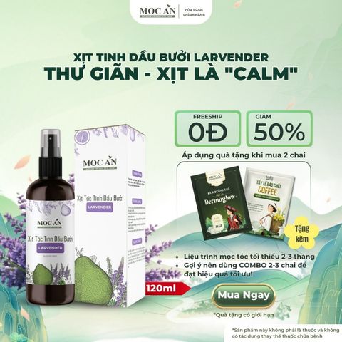 Xịt Dưỡng Tóc Tinh Dầu Bưởi Oải Hương (Lavender) Mộc Ân Haircare 120ml