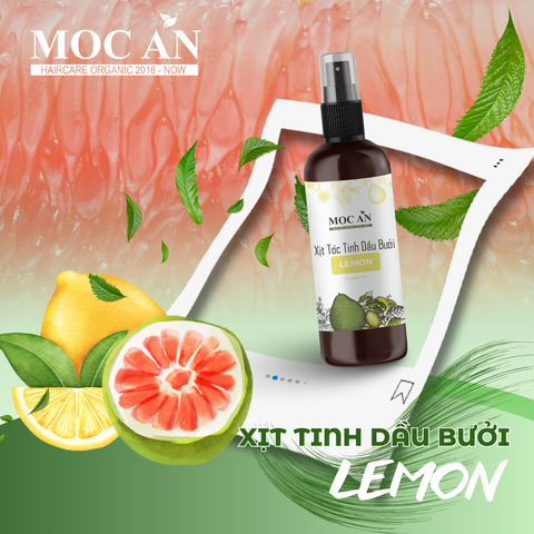 Xịt Dưỡng Tóc Tinh Dầu Bưởi Chanh Tươi (Lemon) Mộc Ân Haircare 120ml