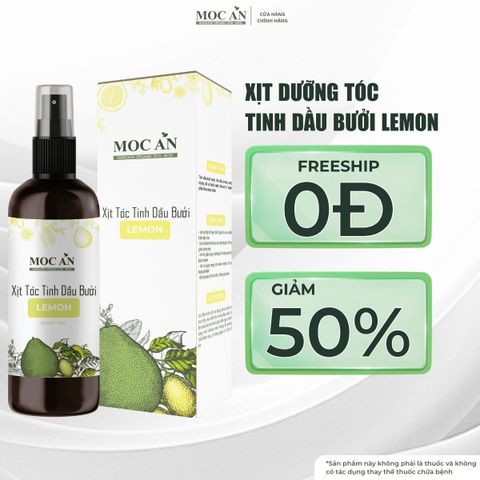 Xịt Dưỡng Tóc Tinh Dầu Bưởi Chanh Tươi (Lemon) Mộc Ân Haircare 120ml