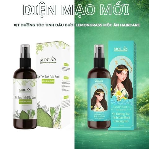 Xịt Dưỡng Tóc Tinh Dầu Bưởi Sả Chanh (Lemongrass) Mộc Ân Haircare 120ml