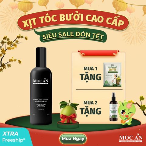 [Dòng Cao Cấp - Mẫu Mới] Xịt Dưỡng Tóc Tinh Dầu Bưởi Da Xanh Mộc Ân Haircare 100ml
