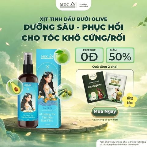 Xịt Dưỡng Tóc Tinh Dầu Bưởi Ôliu (Olive) 120ml Mộc Ân Haircare