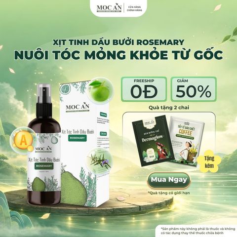 Xịt Dưỡng Tóc Tinh Dầu Bưởi Hương Thảo (Rosemary) Mộc Ân Haircare 120ml