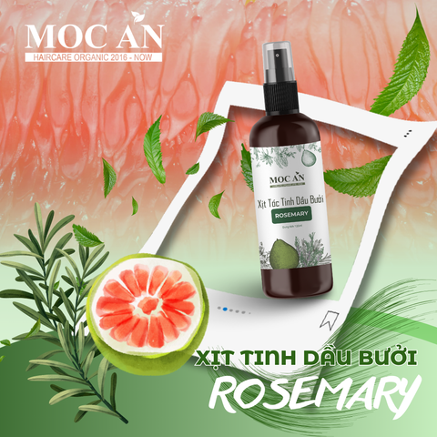 Xịt Dưỡng Tóc Tinh Dầu Bưởi Hương Thảo (Rosemary) Mộc Ân Haircare 120ml