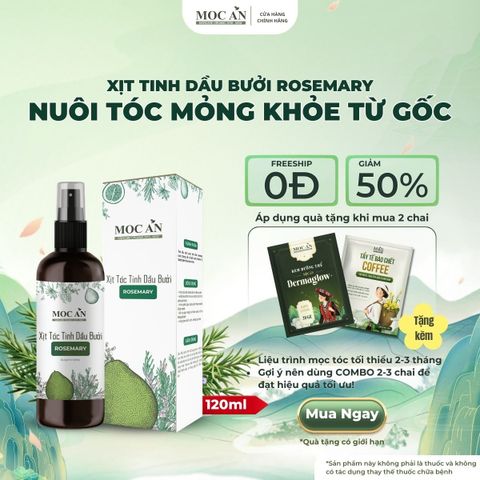 Xịt Dưỡng Tóc Tinh Dầu Bưởi Hương Thảo (Rosemary) Mộc Ân Haircare 120ml