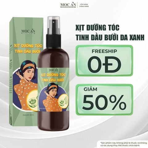Mộc Ân Haircare 120ml - Xịt Dưỡng Tóc Tinh Dầu Bưởi Da Xanh (Pomelo) Hỗ Trợ Giảm Rụng, Kích Mọc Tóc