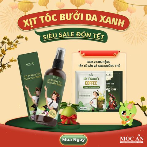 [17 loại] Xịt Dưỡng Tóc Tinh Dầu Bưởi Mộc Ân Haircare 120ml - Hỗ Trợ Giảm Rụng & Chăm Sóc Tóc