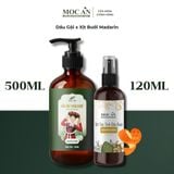  [16 Loại DG Combo Dầu Gội Phủ Bạc Thảo Dược Bồ Kết 500ml &  Xịt Dưỡng Tóc Tinh Dầu Bưởi Mộc Ân Haircare 120ml 