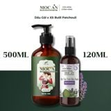  [16 Loại DG Combo Dầu Gội Phủ Bạc Thảo Dược Bồ Kết 500ml &  Xịt Dưỡng Tóc Tinh Dầu Bưởi Mộc Ân Haircare 120ml 