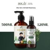  [16 Loại DG Combo Dầu Gội Phủ Bạc Thảo Dược Bồ Kết 500ml &  Xịt Dưỡng Tóc Tinh Dầu Bưởi Mộc Ân Haircare 120ml 