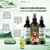 Combo Xịt Bưởi Mộc Ân Haircare - Tinh Chất Bạc Hà, Trà Xanh | Hỗ Trợ Kiềm Dầu & Sạch Thoáng Da Đầu
