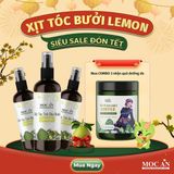 X3BLE120 - Combo 3 Chai Xịt Tinh Dầu Vỏ Bưởi Da Xanh & Tinh Dầu Chanh Tươi Mộc Ân Haircare 120ml Hỗ Trợ Giảm Rụng, Mọc Tóc Chăm Sóc Tóc
