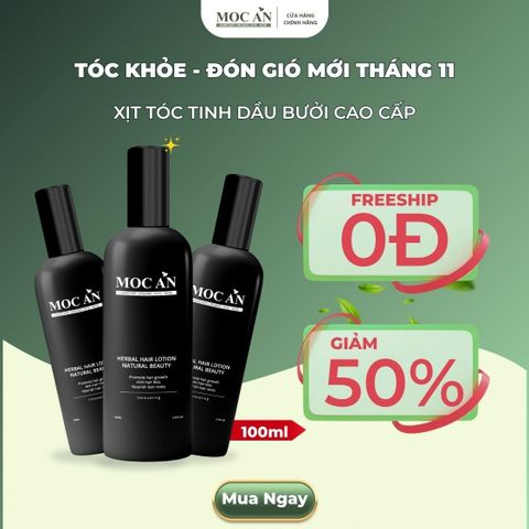 X3BN100 - [Dòng Cao Cấp - Mẫu Mới] Combo 3 Chai Xịt Dưỡng Tóc Tinh Dầu Bưởi Da Xanh Mộc Ân Haircare 100ml  Dành Cho Nam & Nữ