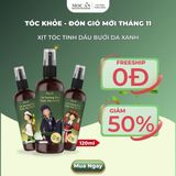 X3BT120M - Combo 3 Chai Xịt Tinh Dầu Vỏ Bưởi Da Xanh Mộc Ân Haircare 120ml