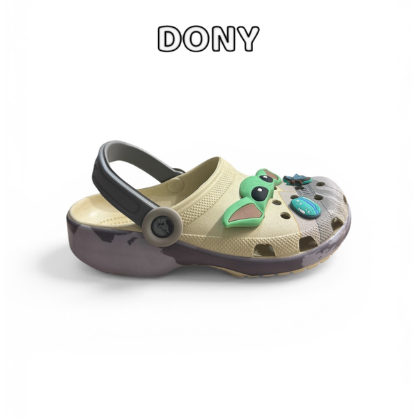  Dép sục Trẻ em và Người lớn Baby Yoda 