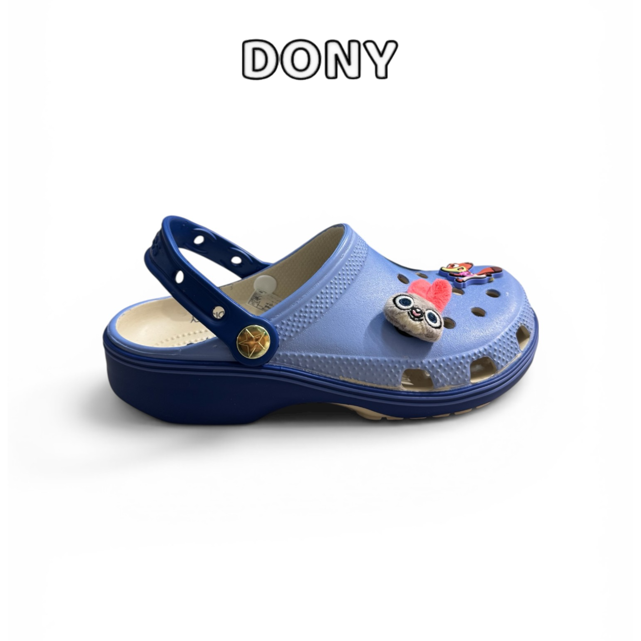  Dép Sục Zootopia Nhựa Êm Mềm, Dép Kiểu Dáng Thời Trang Đã Kèm Charm 