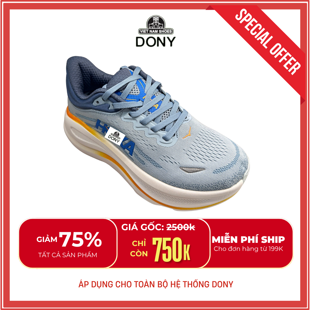  Giày Thể Thao Chạy Bộ Đế Cao HK – Mẫu Bondi 9 