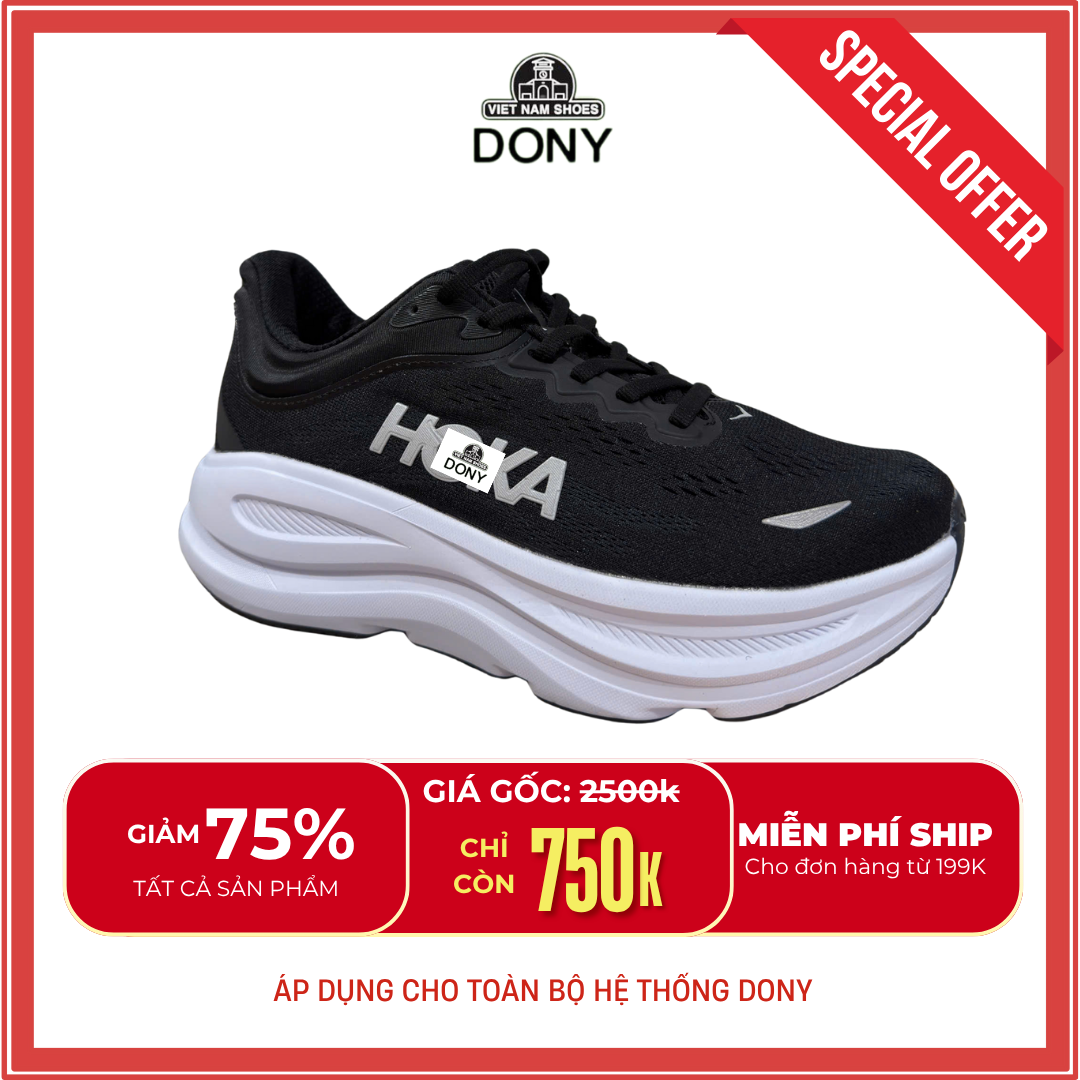  Giày Thể Thao Chạy Bộ Đế Cao HK – Mẫu Bondi 9 