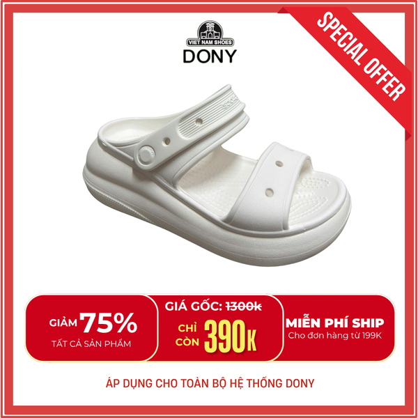  Dép Người Lớn Nữ Đế Cao 7cm Classic 