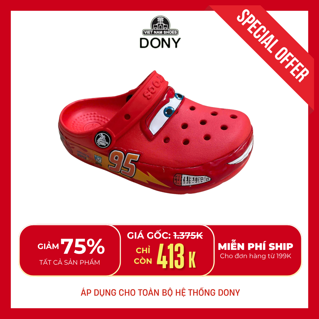  Dép Sục Trẻ Em Ô Tô McQueen 