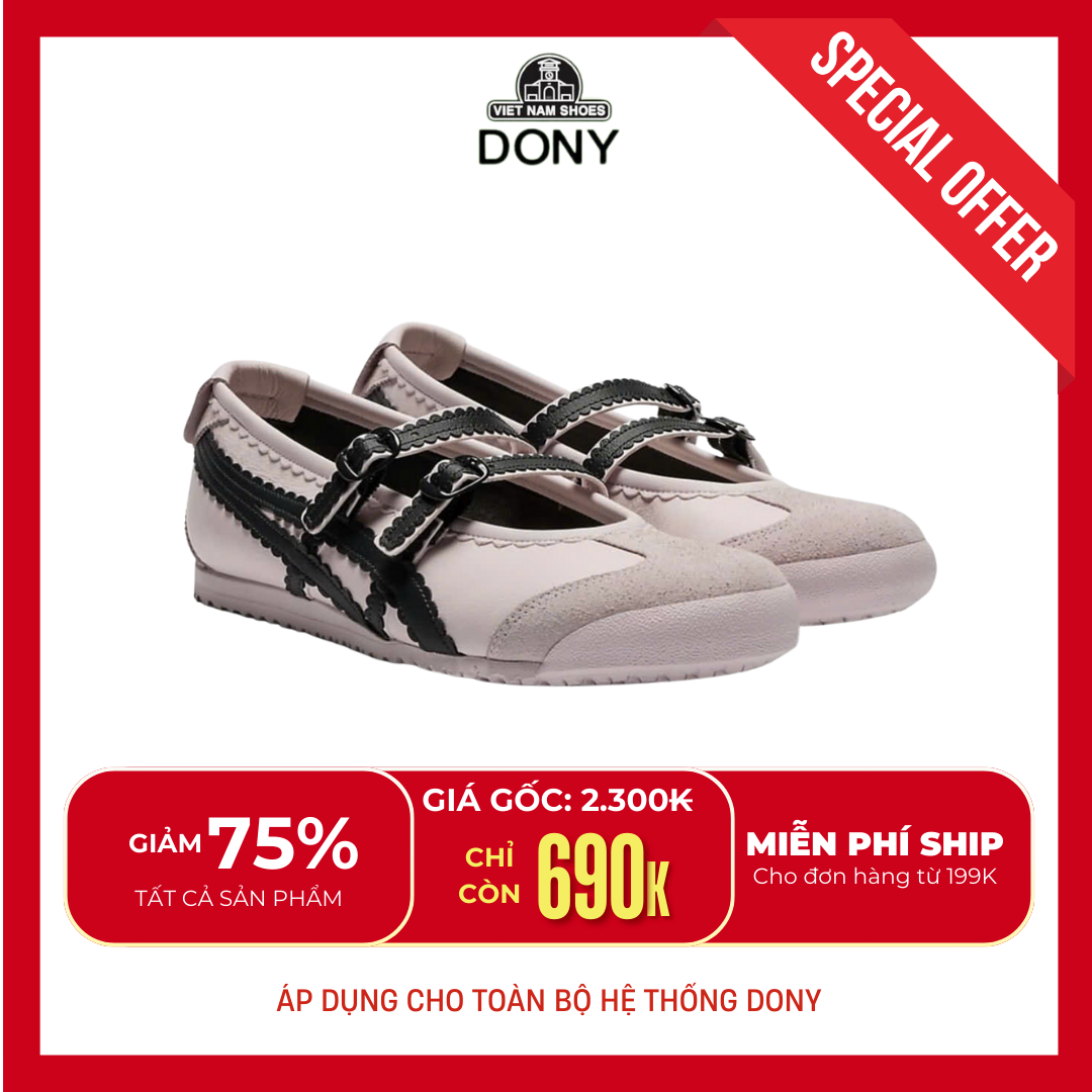 Giày Búp Bê Hai Quai OnitSuka Cao Cấp 