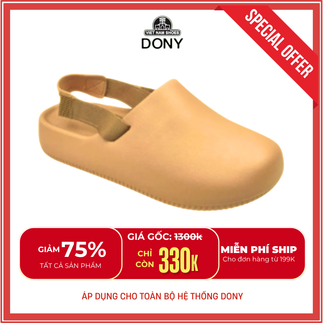  Sandal Nam Nữ Lười Hở Gót – Calm Mules 