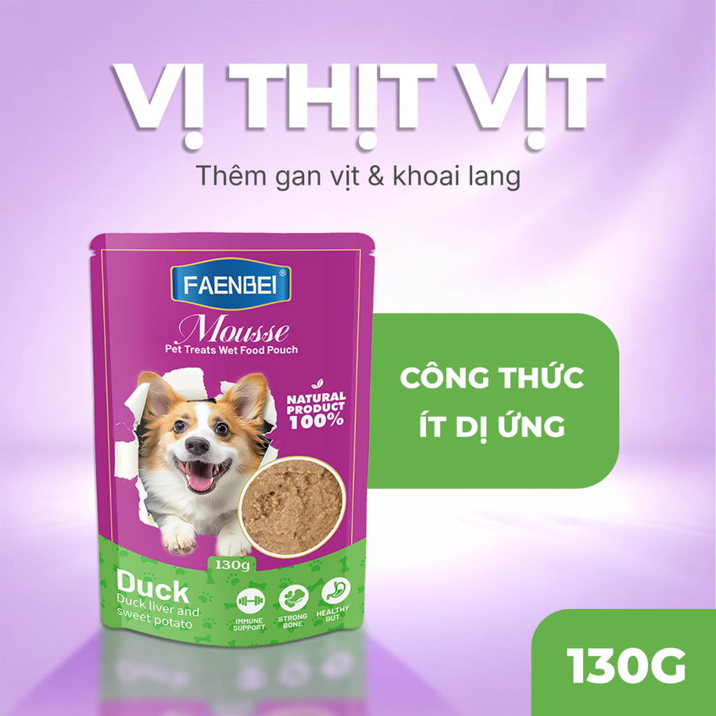 Pate dạng Mousse cho chó Faenbei