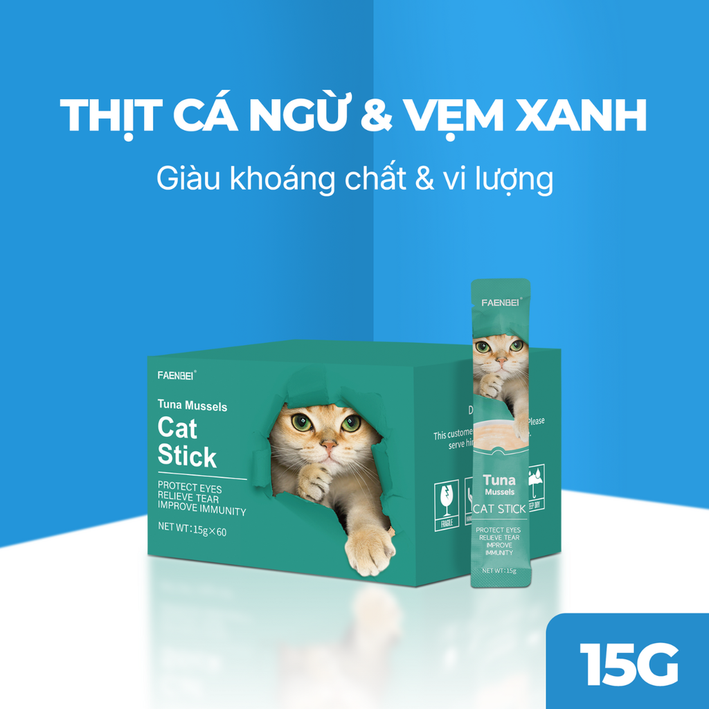 Súp thưởng dòng kinh điển cho mèo FAENBEI