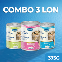 Pate lon hàm lượng thịt cao cho mèo Faenbei