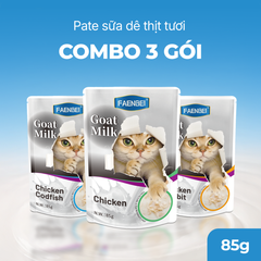 Pate sữa dê thịt tươi cho mèo Faenbei