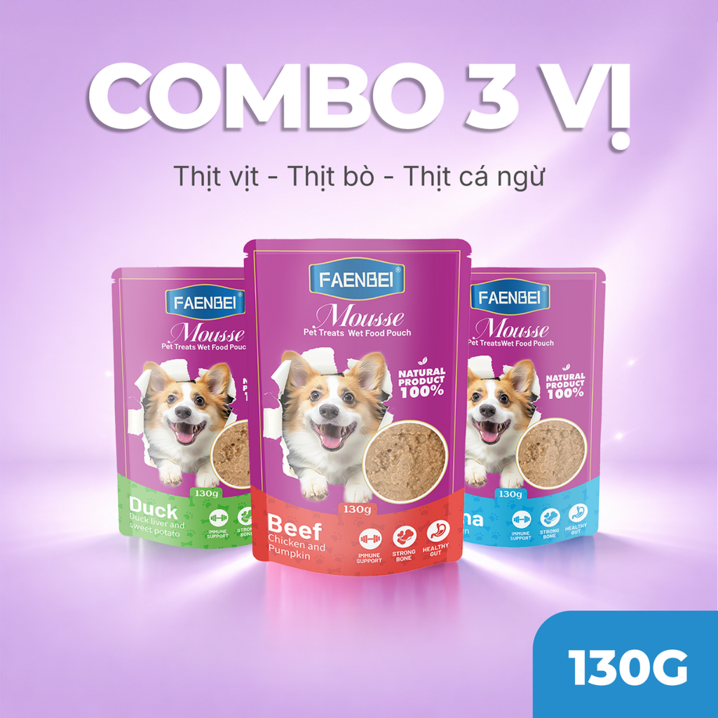 Pate dạng Mousse cho chó Faenbei