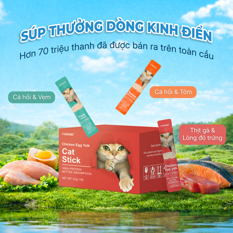 Súp thưởng dòng kinh điển cho mèo FAENBEI