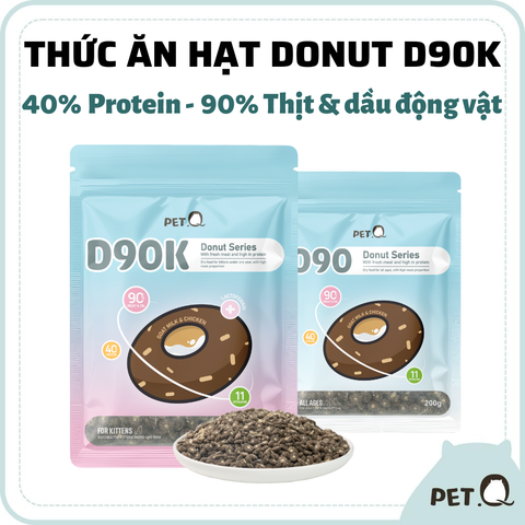 Thức ăn hạt Donut D90K PetQ