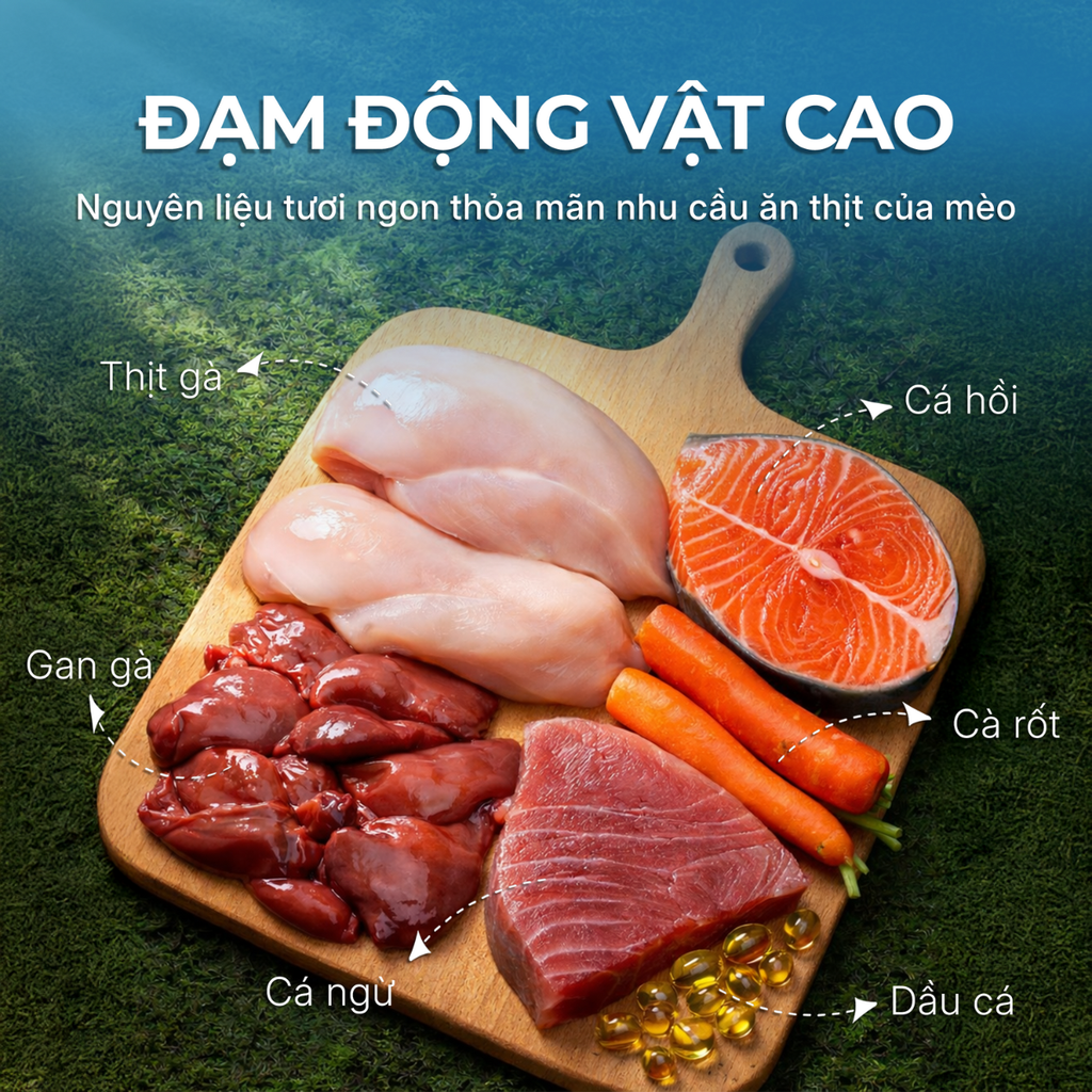 Pate lon hàm lượng thịt cao cho mèo Faenbei