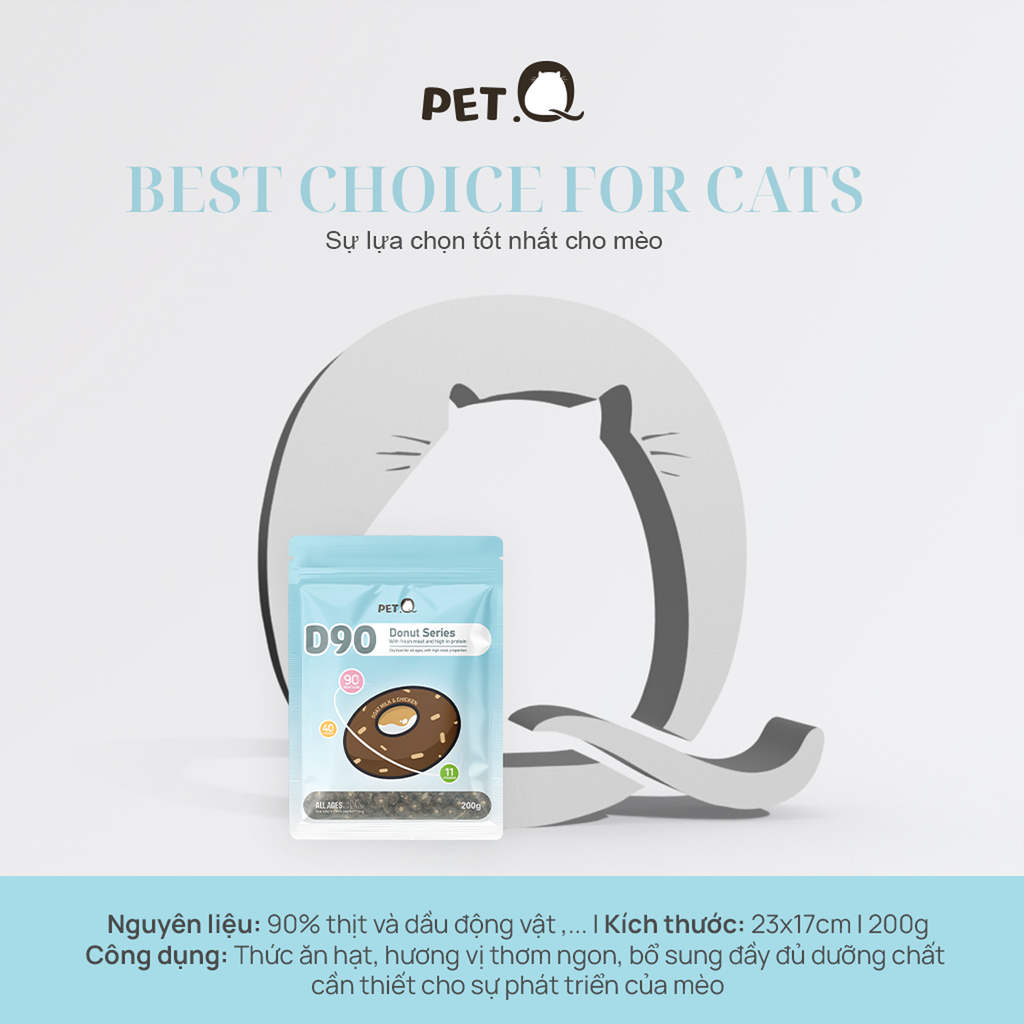 Thức ăn hạt Donut D90 PetQ