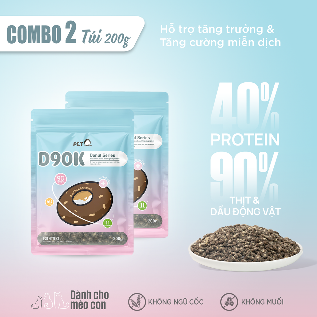 Thức ăn hạt Donut D90 PetQ
