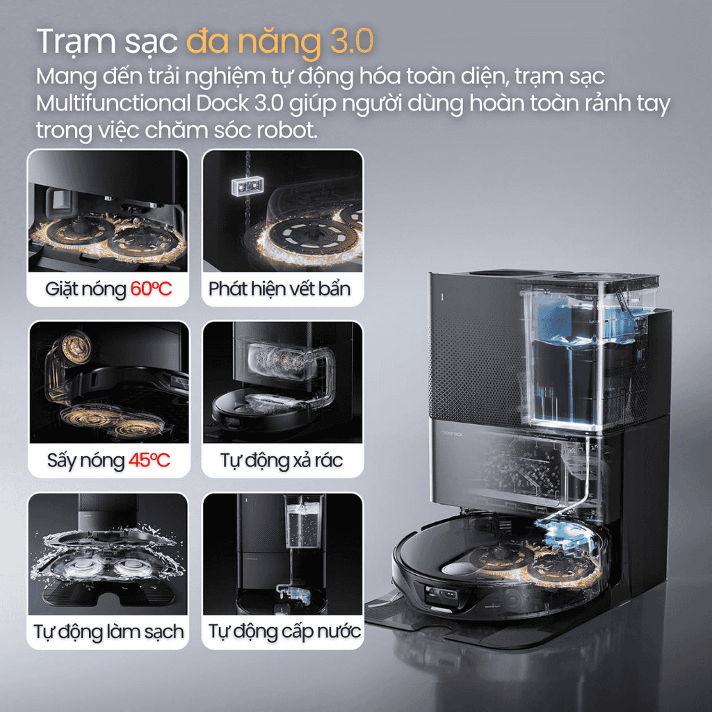 Robot hút bụi lau nhà Roborock Q Revo Slim