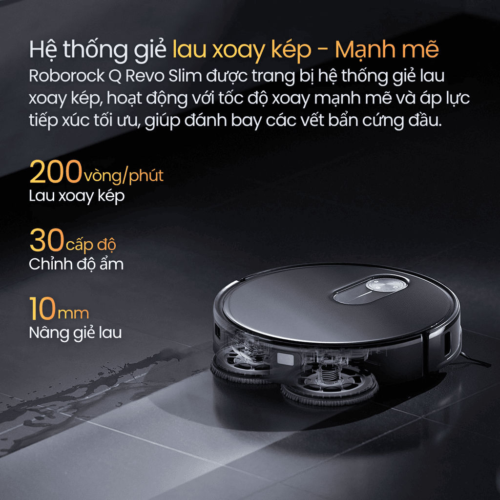Robot hút bụi lau nhà Roborock Q Revo Slim