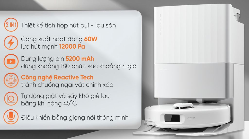 Robot hút bụi lau nhà Roborock Q Revo 5AE