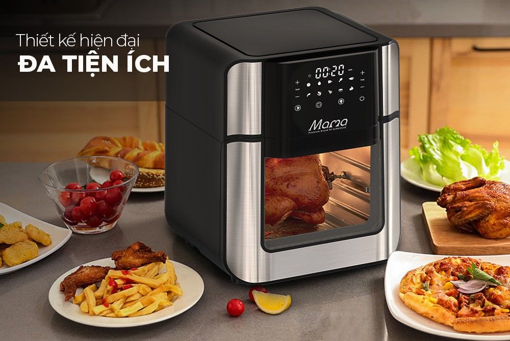 Nồi Chiên Không Dầu Sunhouse Mama SHD4088 – 15 L, Cảm Ứng, 1700 W