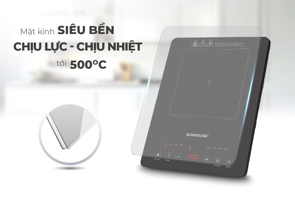 Sunhouse SHD6805 – Bếp Từ Cảm Ứng, Hẹn Giờ, Khóa Trẻ Em