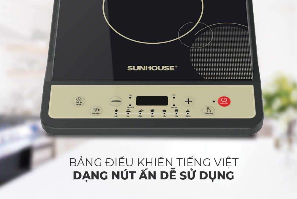 Bếp Từ Đơn Sunhouse SHD6158 – Nấu Nhanh, An Toàn, Thiết Kế Sang Trọng
