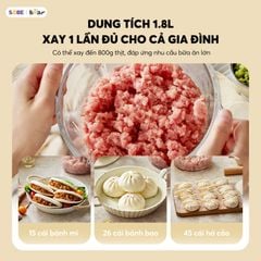 Máy xay thịt Bear 1.8L CH-5H03P36